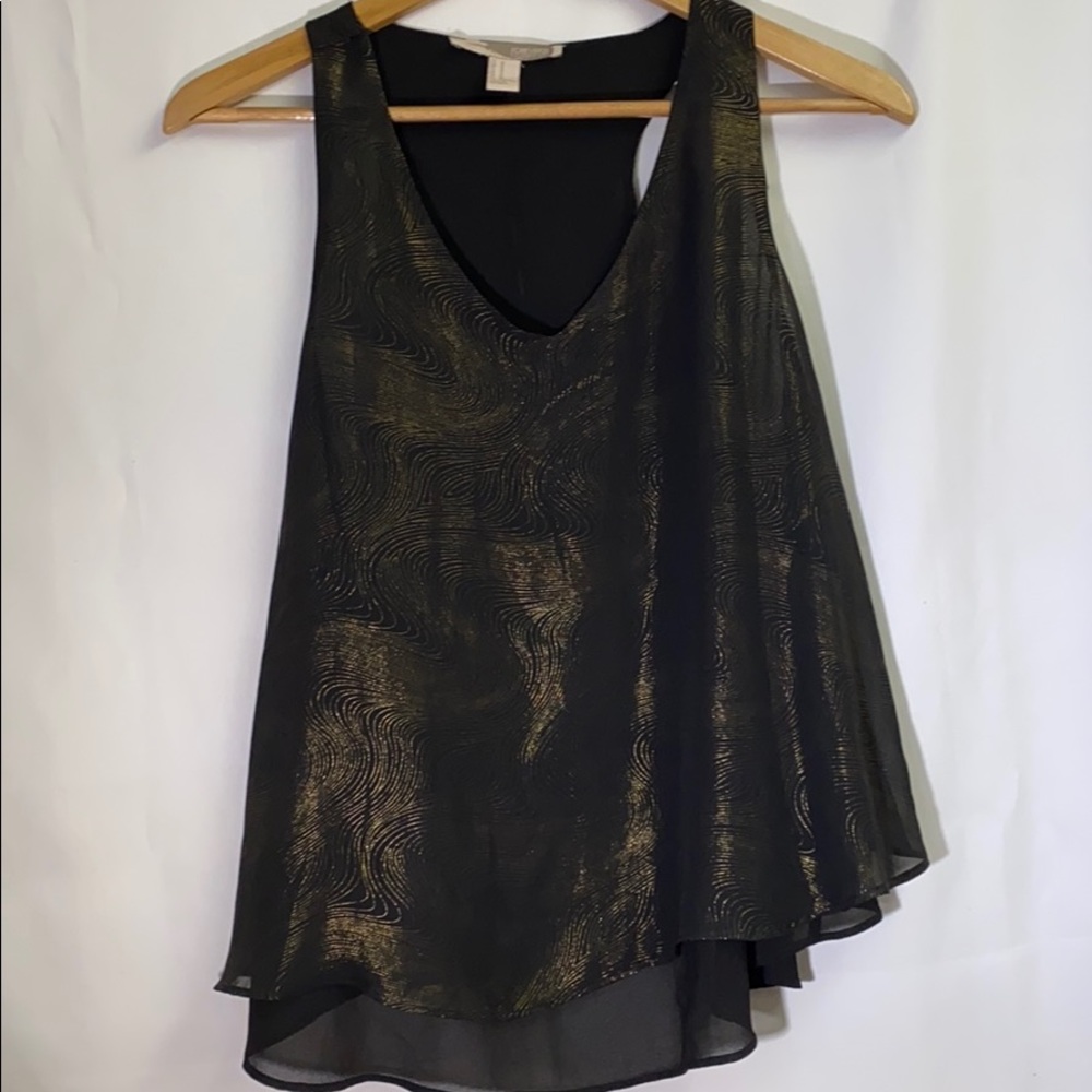 Beautiful Top black and shinning gold